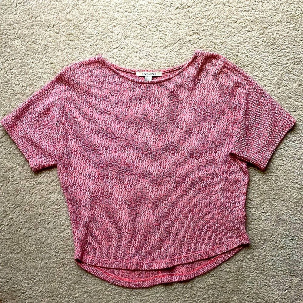 Pink Knit Short Sleeve